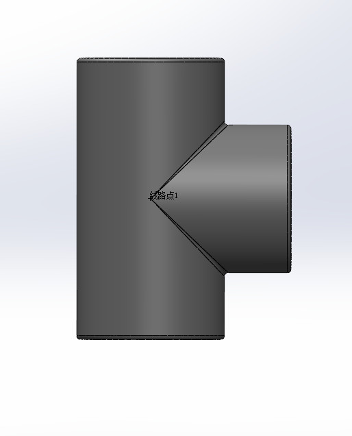 UPVC 三通数码模型(50mm)